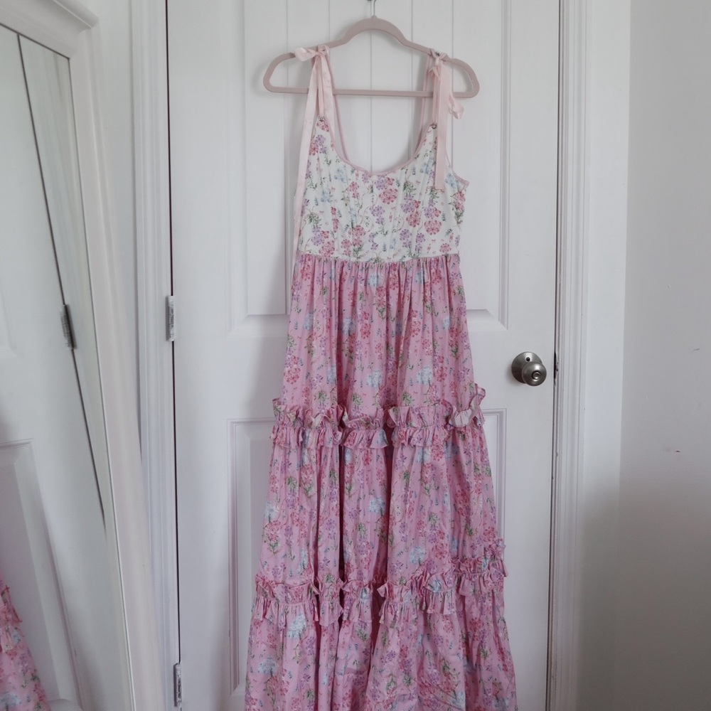 Pink floral corset dress from Lunellery | new without tags
